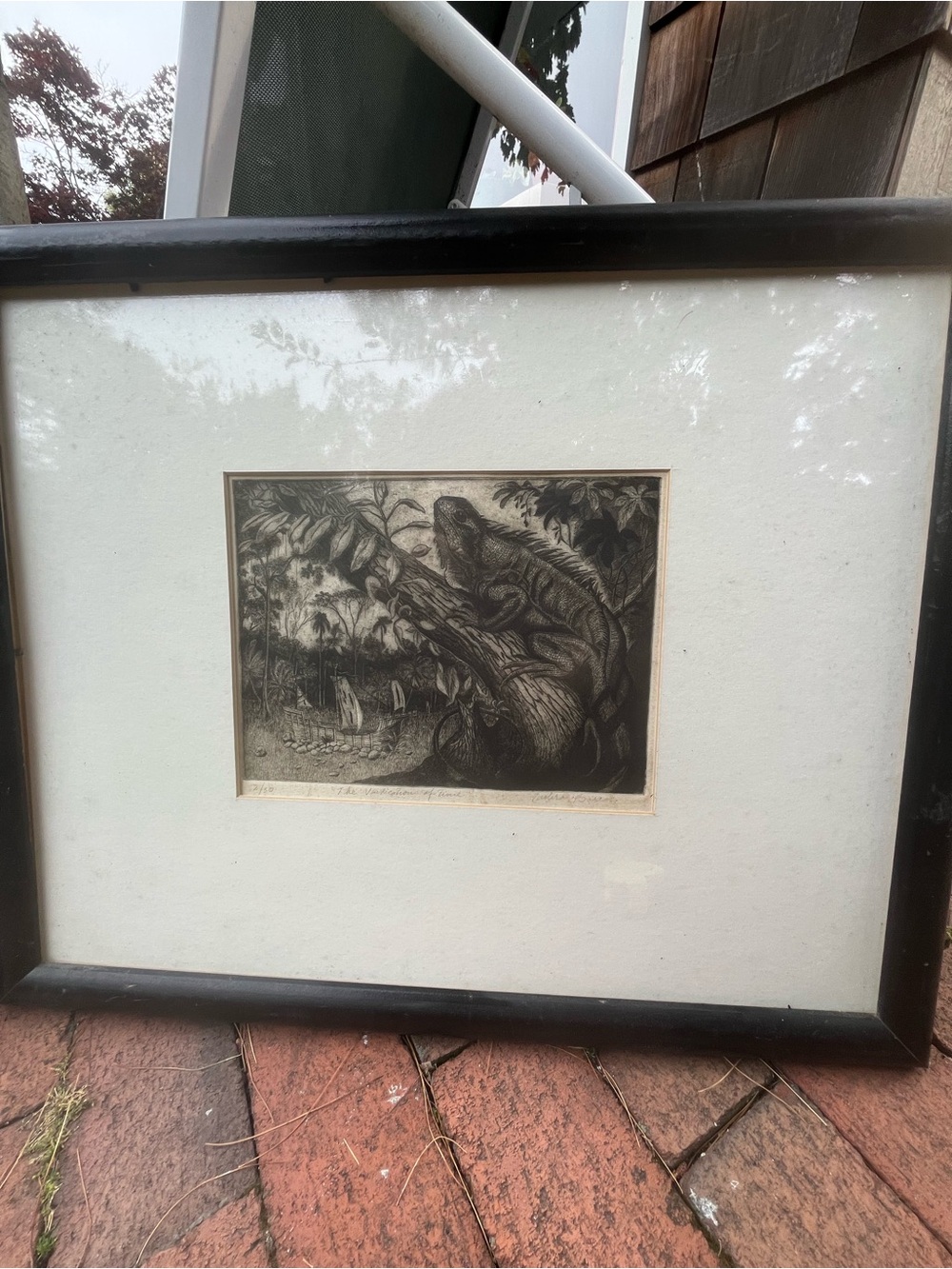 Two NOHRAS BARROS Framed Black & White Etching Print - signed/numbered 1988